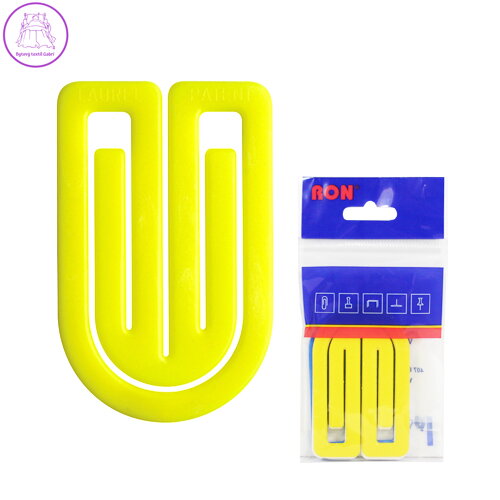 Dopisní spony plastové 634, oblá, 75 mm (3ks)