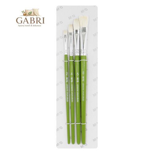 Sada štětců M&G 4ks, plochá (č. 3, 5, 7, 9)