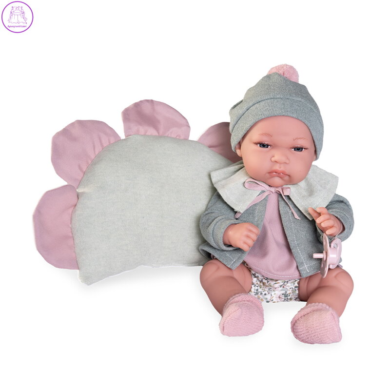 Panenka Toneta s květinovým polštářkem, 33 cm