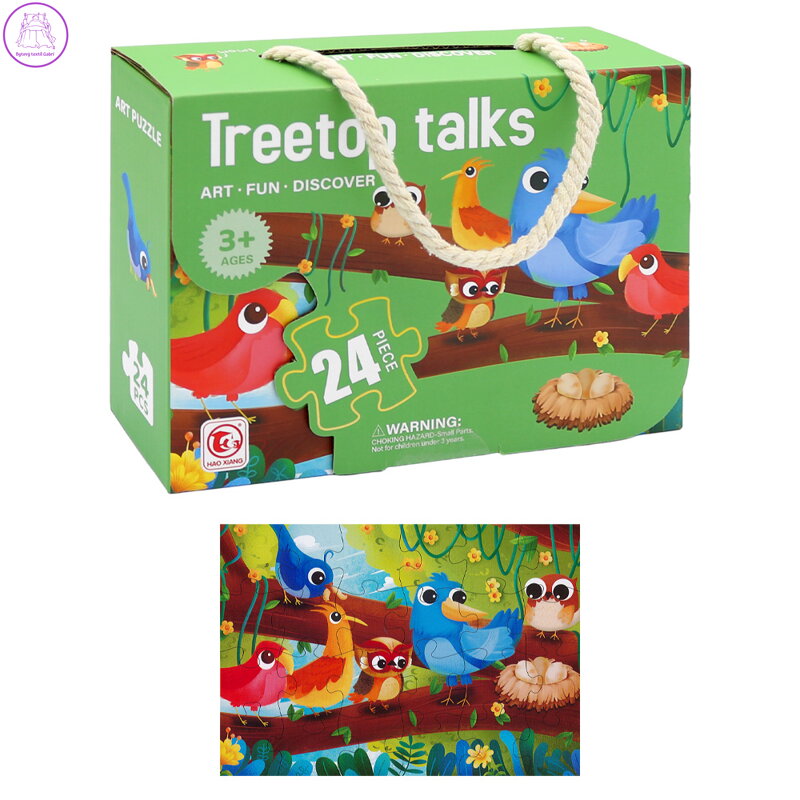 Dětské puzzle 44 x 31 cm (24 dílků) - Treetop talks