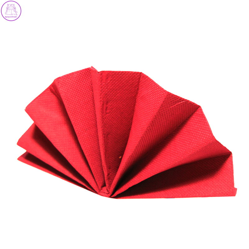 Obrousky DekoStar 38 x 38cm červené /50ks/