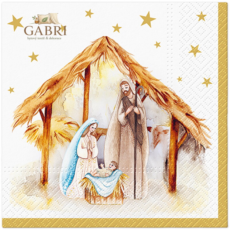 Ubrousky PAW L 33x33cm Holy Family Blessing