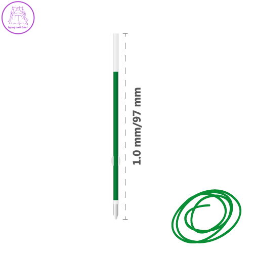 Náplň kuličková MILAN Capsule 1,0 mm, zelená