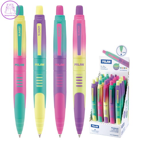 Pero kuličkové MILAN Compact Sunset 1,0mm - modré