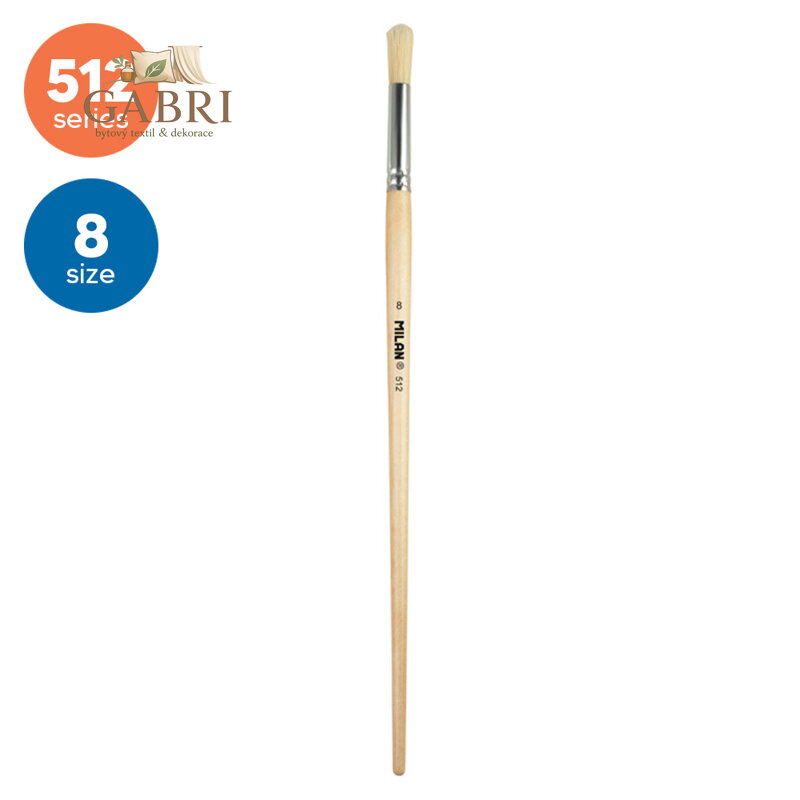 Štětec kulatý MILAN č. 8 - 512