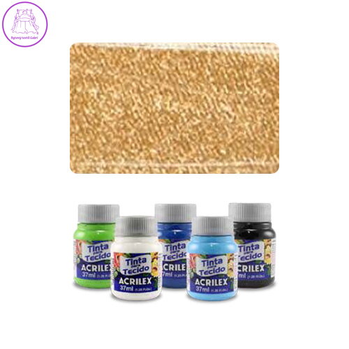 ACR Barva na textil 37ml, Metallic Gold