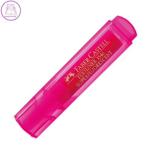 Zvýrazňovač Faber-Castell Superfluo Cool Pink, růžový