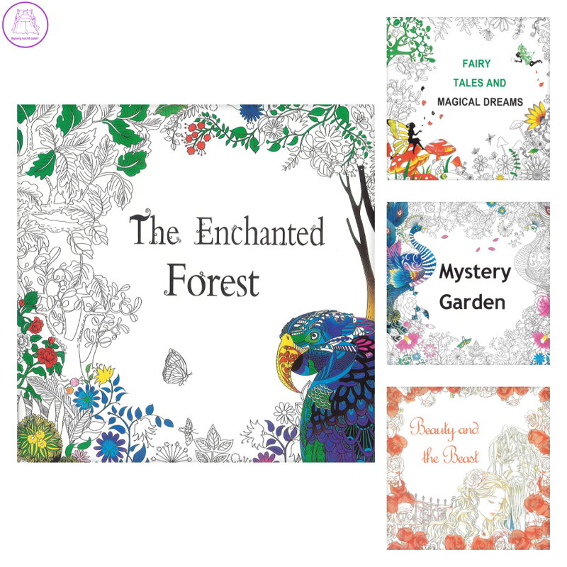 Omalovánky 25 x 25 cm / 12 listů (mix 4 vzorů)