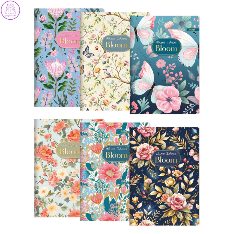 Zápisník A4, linkovaný 444, 40 listů, Exclusive "Bloom"