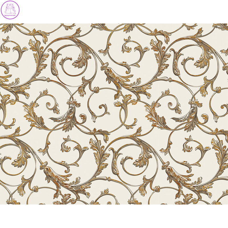 Dárkový balicí papír FLORENTIA 70x100 cm - zlatobéžový vzor