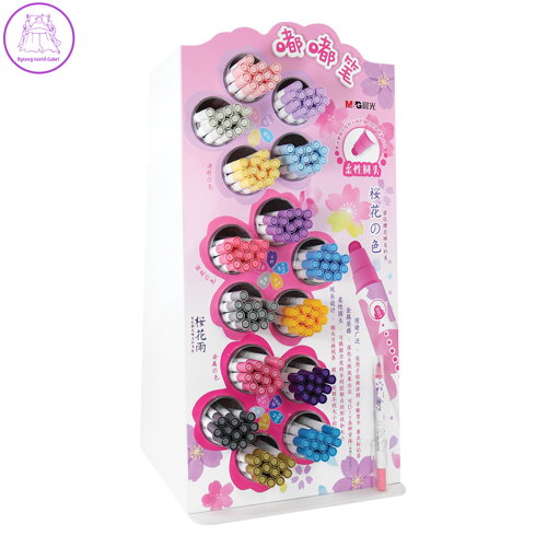 Prezentační stojan M&G Oboustranný popisovač v peru Sakura - 216 ks