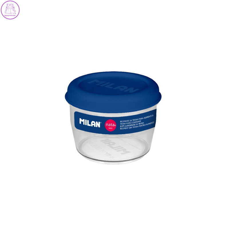 Box na potraviny kulatý MILAN Tritan (nata 624 series) 0,5L - modrý