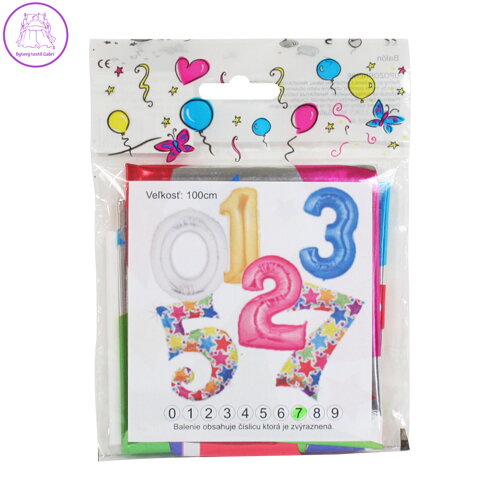 Balón narozeninový 100 cm hvězdy ve tvaru čísla "0"