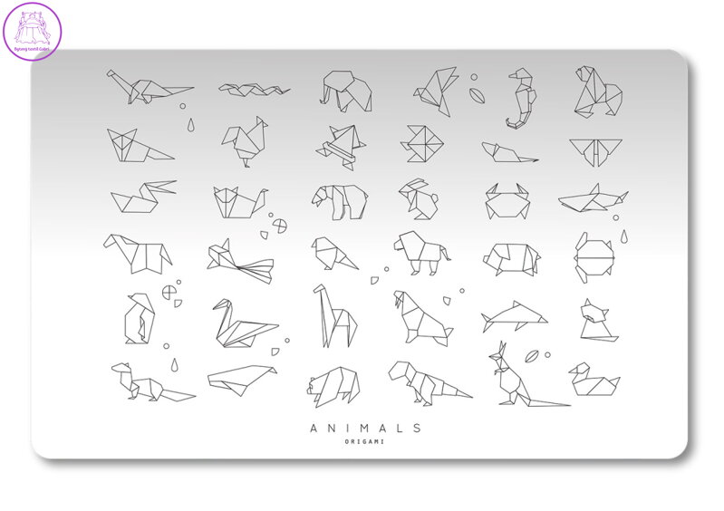 Podložka na stůl PP 60x45cm Origami animals