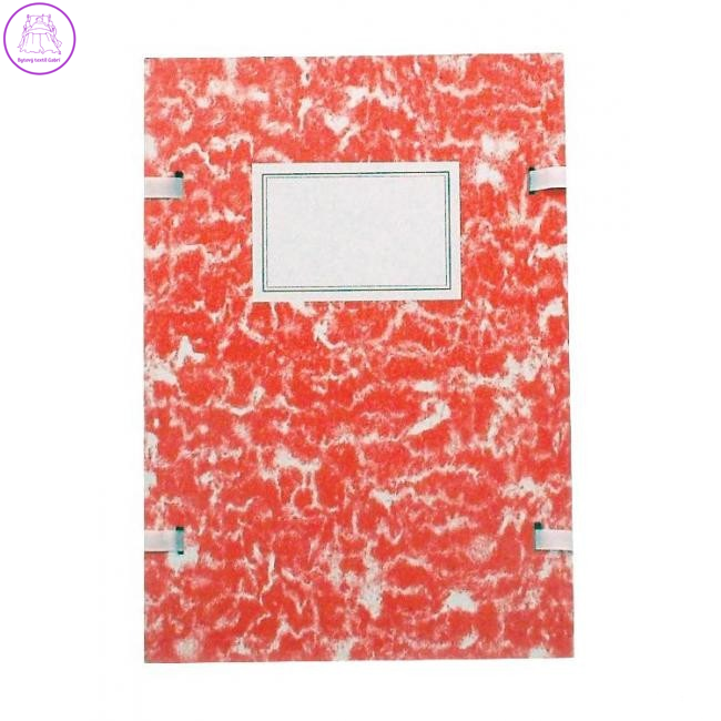 Spisová deska A4 se šňůrkami - červený mramor