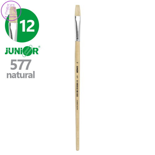 Štětec plochý JUNIOR č. 12" 577 Natural