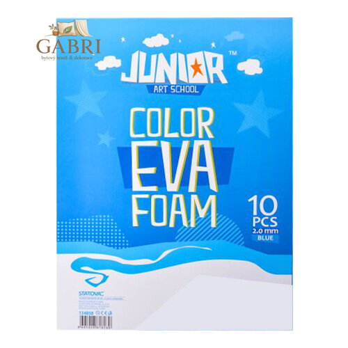 Dekorační pěna A4 EVA 10 ks bílá tloušťka 2,0 mm