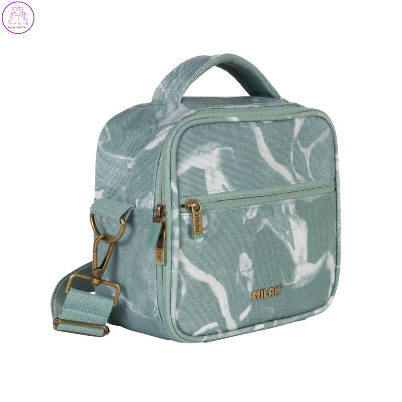 Izotermická taška na potraviny MILAN (3,5 l) + 3x svačinový box, zelená