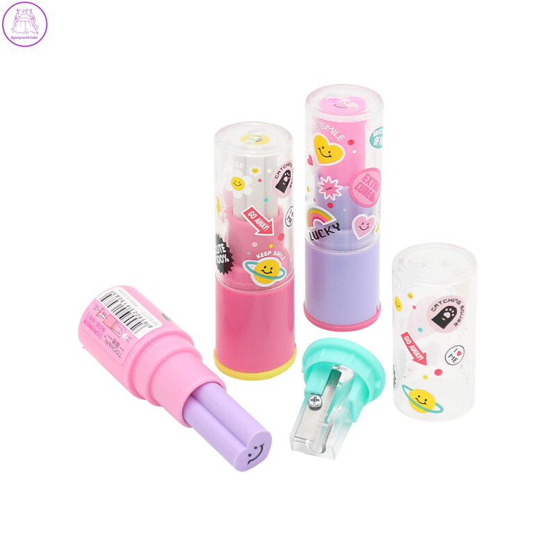 Guma s ořezávátkem - Rtěnka (3 barvy)