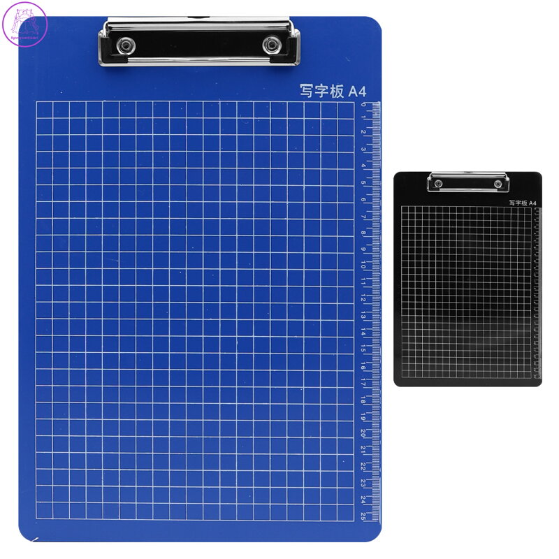 Psací podložka s klipem a mřížkou z PVC /A4 (mix barev)