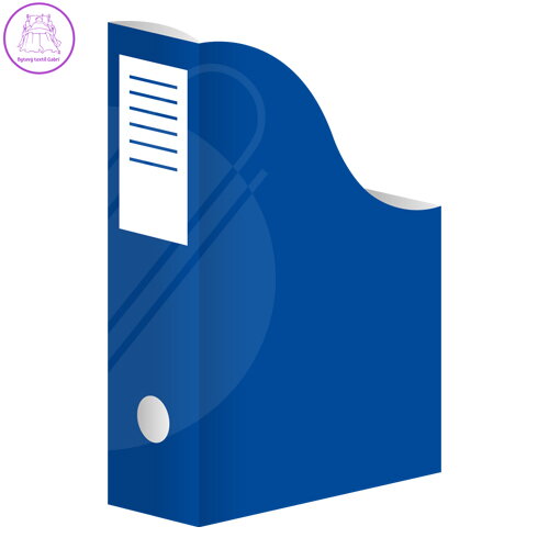 Stojan na časopisy A4 karton. modrý