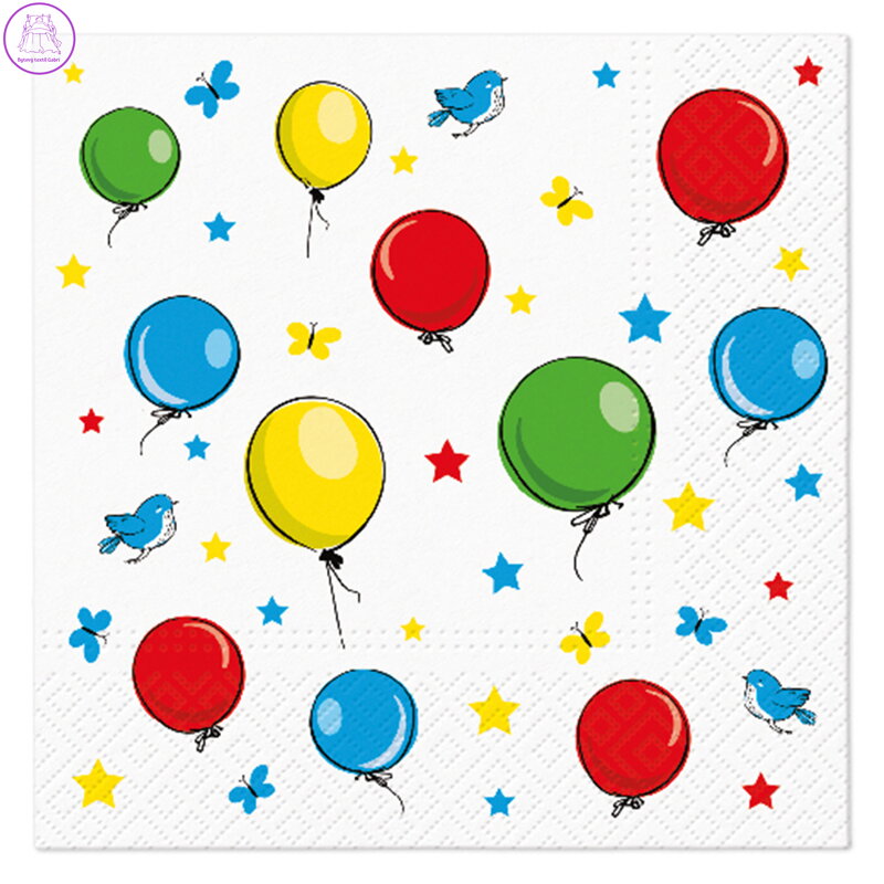 Ubrousky PAW L 33x33cm Party Balloons