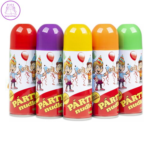 Párty nudle 250ml ve spreji 5barev