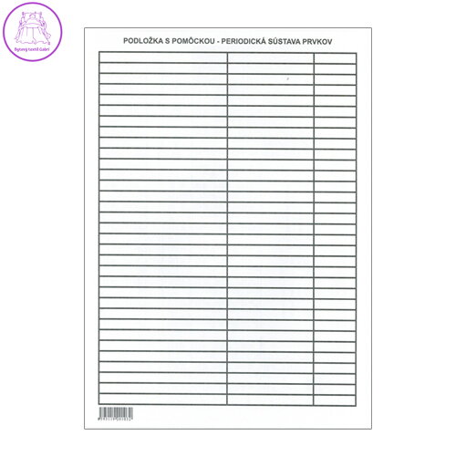 Podložka školní lamino A4 s nápovědou