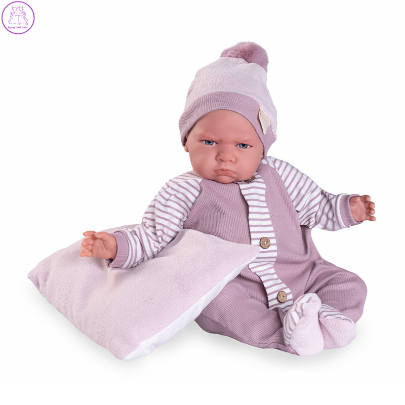 Panenka - novorozená Berta v pyžamu, 52 cm