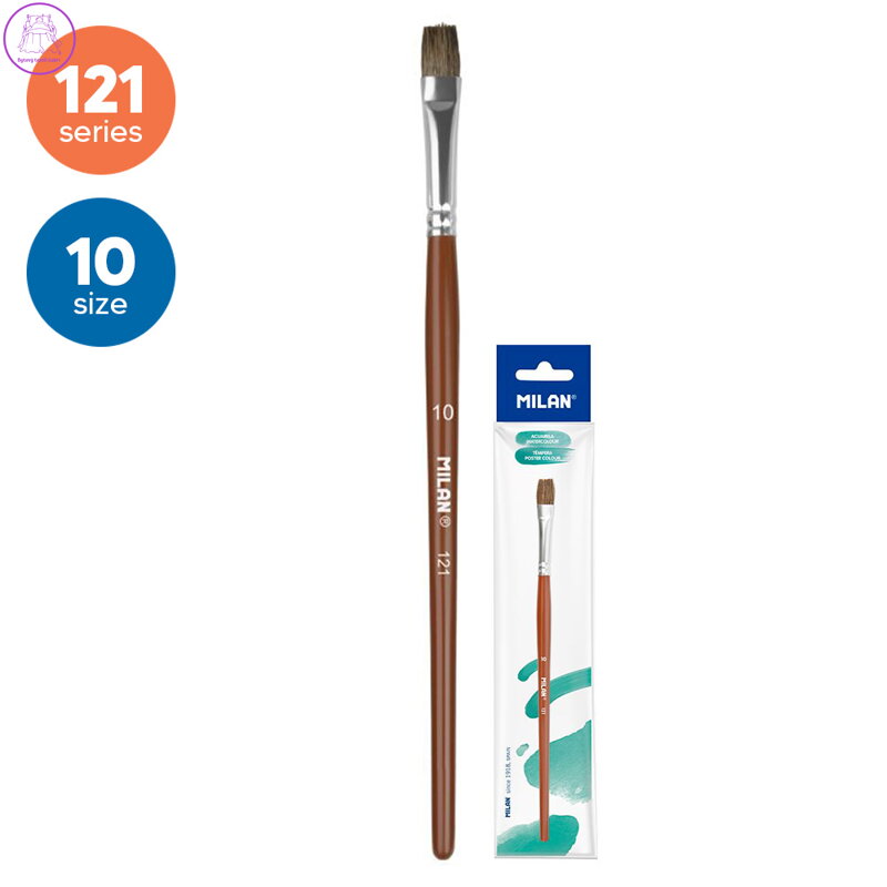Štětec plochý MILAN č. 10 (séria 121)