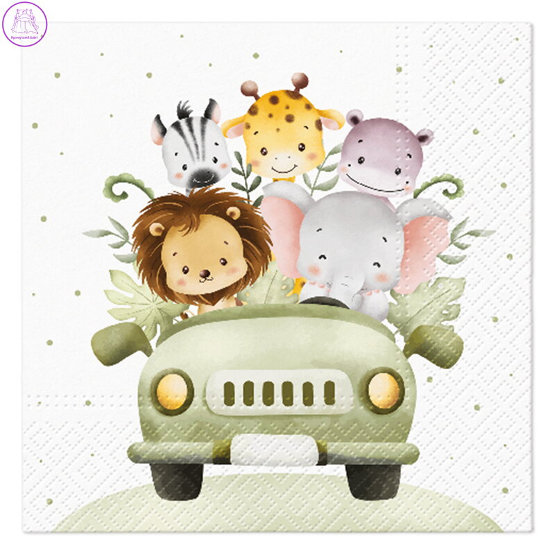 Ubrousky PAW L 33x33cm Safari Fun