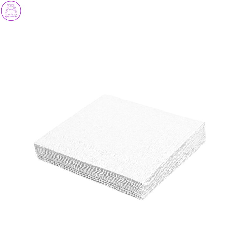 Ubrousky 1-vrstvé 33 x 33 cm bílé (70 ks)