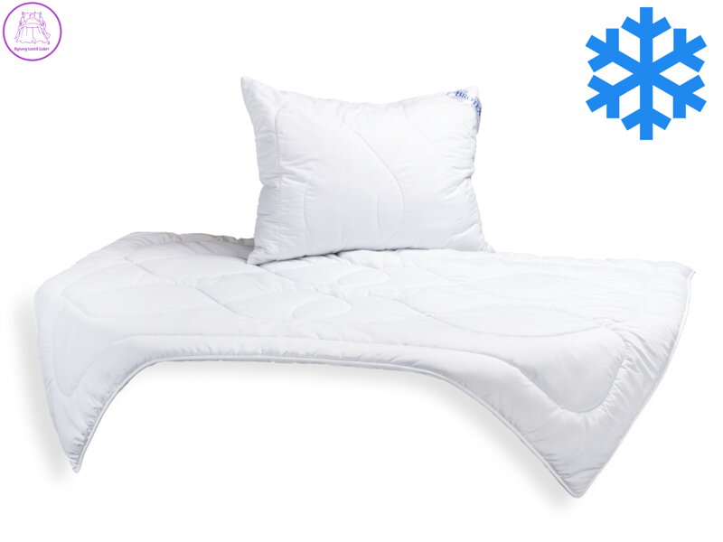Zimní SET Luxus Plus, přikrývka 140x200cm 1300g + polštář 70x90cm 900g UNICO zip