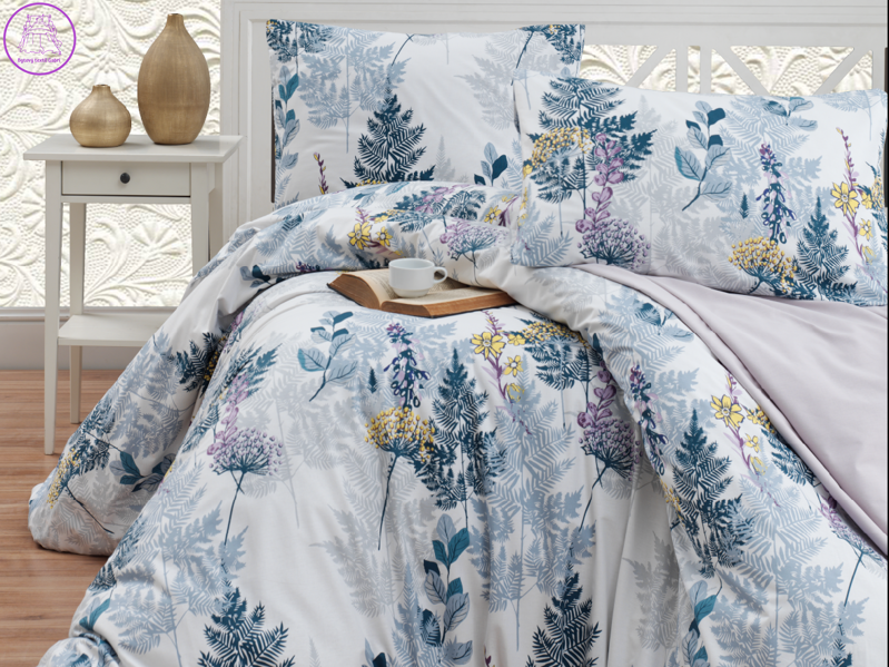 Prodloužené povlečení bavlna 140x220, 70x90cm Wood grey