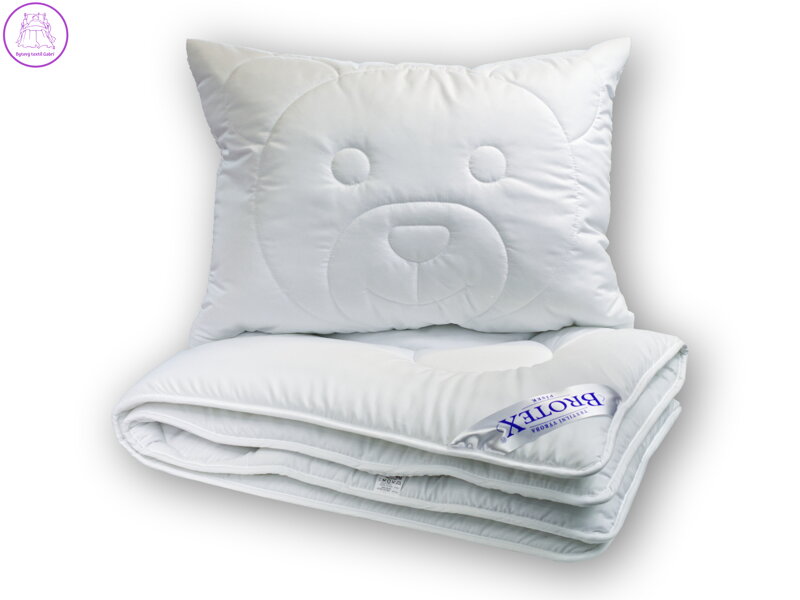 Letní dětský set Medvídek - peřinka a polštářek do postýlky