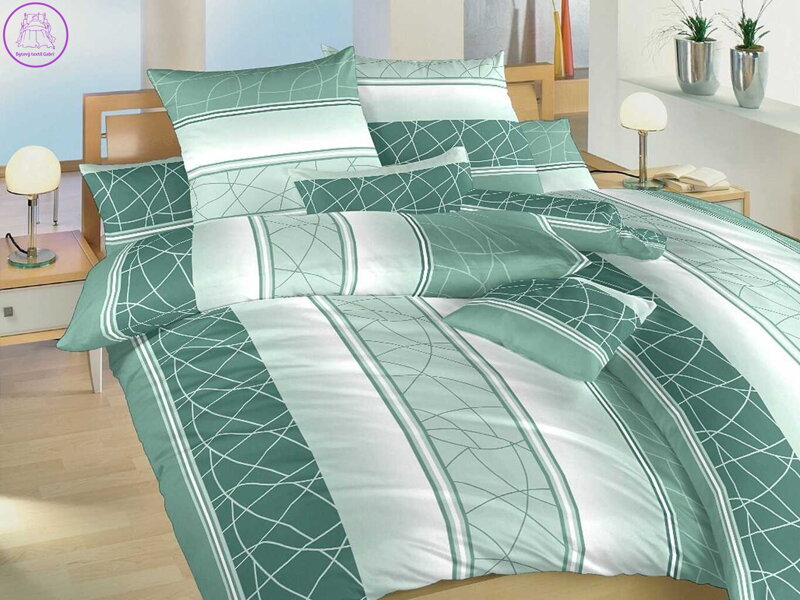 Povlečení bavlna Bruno mentol 140x200, 70x90 cm II.jakost