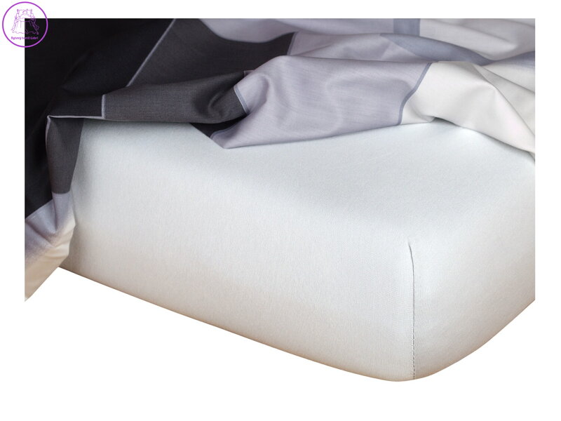 Jersey prostěradlo stříbrné