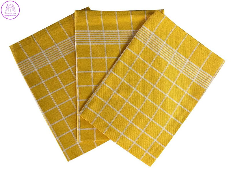 Svitap Utěrka Pozitiv Egyptská bavlna 50x70 cm žlutá/bílá 3 ks