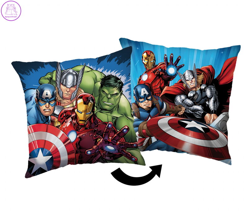 Jerry Fabrics Polštářek Avengers Heroes 03 40x40 cm