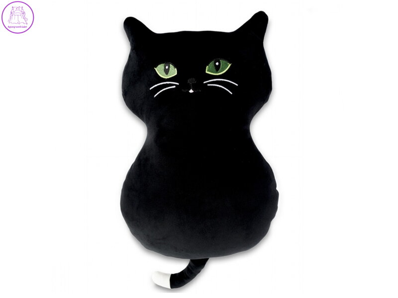 Svitap Polštářek mikrospandex Kočka černá 32 cm