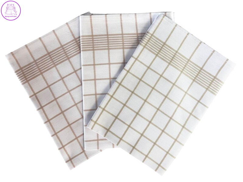 Svitap Utěrka Negativ Egyptská bavlna 50x70 cm bílá/béžová 3 ks