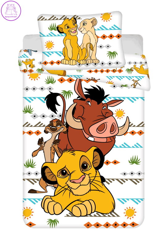 Jerry Fabrics Povlečení Lion King Afrika 140x200, 70x90 cm