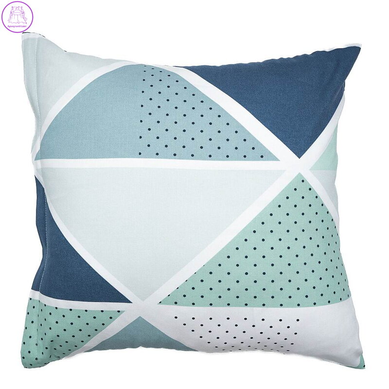 Povlak na polštář bavlna Pyramidy mentol