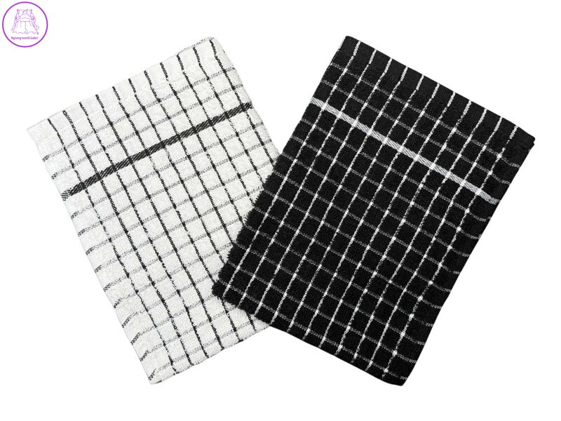 Utěrka froté Olga černobílá (bal.2 ks)