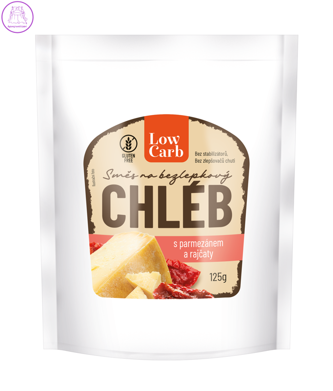 iPlody Low carb směs na chléb s parmezánem a sušenými rajčaty 125 g