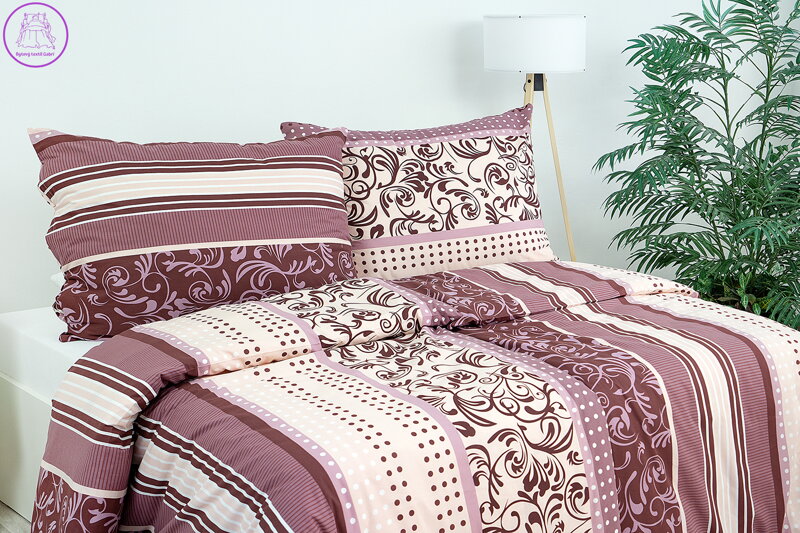 Povlak na polštář bavlněný Stanex Miranda bordó (LS287), 40 x 40 cm, Knoflíkové