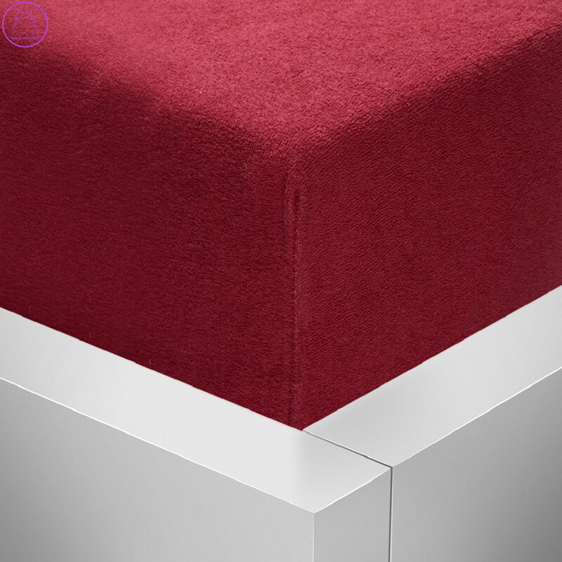 Froté napínací prostěradlo Stanex - bordó, 200 x 220