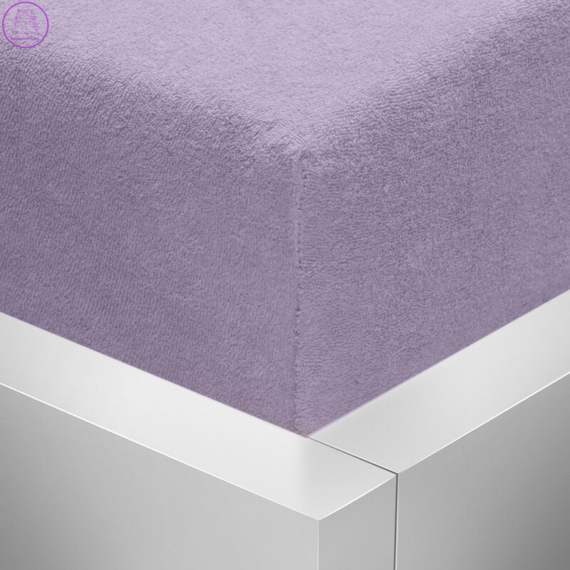 Froté napínací prostěradlo Stanex - světle fialové, 160 x 200