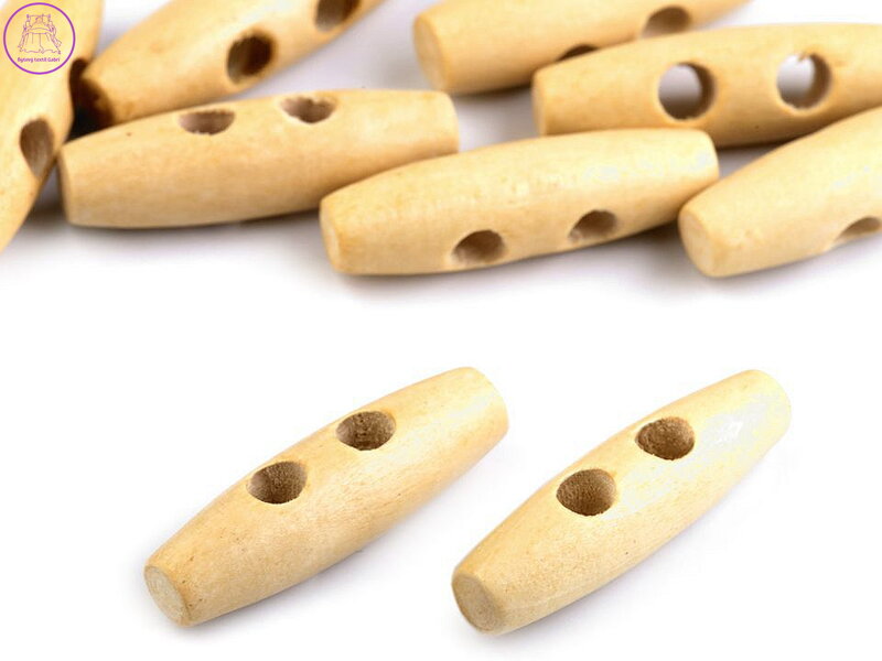 Knoflík dřevěný oliva 12x40 mm