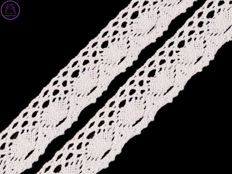 Bavlněná krajka šíře 40 mm paličkovaná